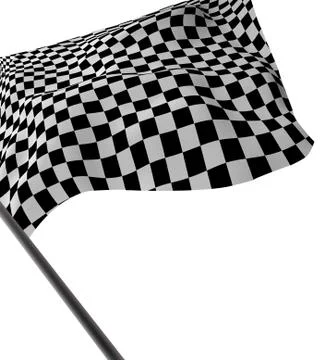 Large checkered flag Illustrazione stock