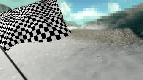 Large Checkered Flag Stock Illustration