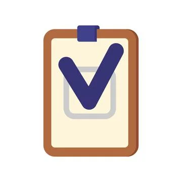 Large checkmark. Represents completed tasks, goals, and efficiency. Great f.. Stock Illustration