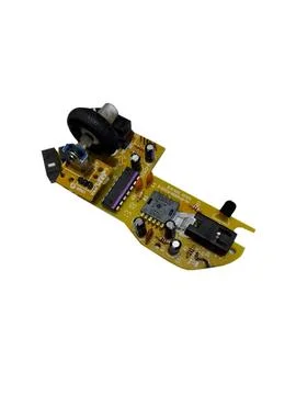 Large chip with capacitors from a computer mouse with a wheel 스톡 사진