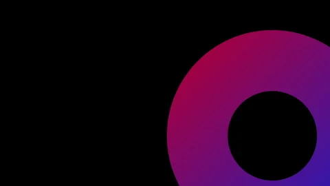 Large circle animation Stock Footage 242488670