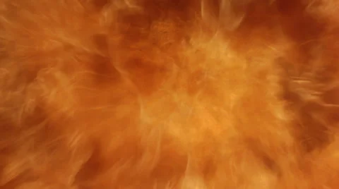 Large circular explosion of fire expanding and disappearing Stock Footage 59523620