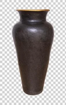 Large clay decorative jug Stock Photos
