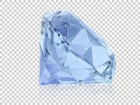 Large Clear Diamond. transparent background イラスト素材