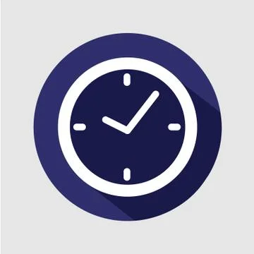 Large Clock Icon Illustration