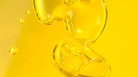 Large closeup Oil Bubbles Stock Footage 92910886