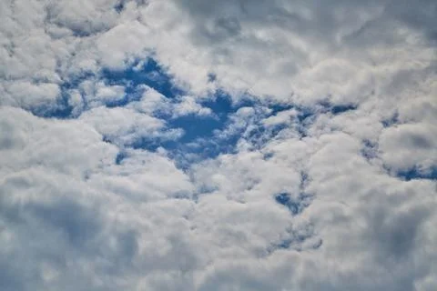 Large cloud formations in the sky, sky within the clouds Foto stock