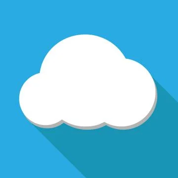 Large Cloud Icon Stock-Illustration
