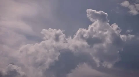 Large clouds flying by Stock Footage 37096852