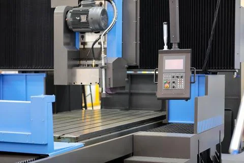 Large CNC horizontal surface grinding machine Stock Photos