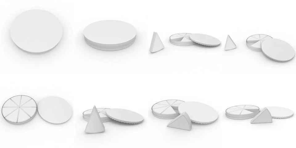 Large collection of empty boxes for melted cheese, for your design. Cheese sl Illustrazione stock