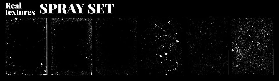 Large collection of textures, splashes A4 format, real handmade strokes, re.. Stock Illustration