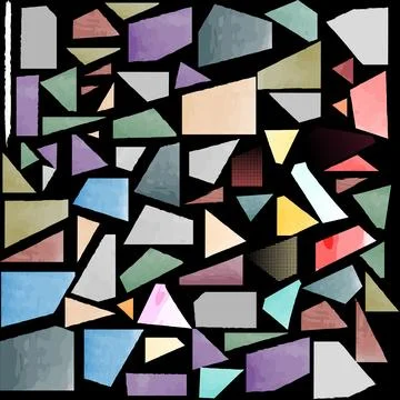 Large collection of torn paper frames. Stock Illustration