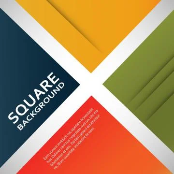 Large colored boxes with blank space for text Stock Illustration