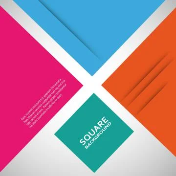 Large colored boxes with blank space for text Stock Illustration