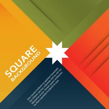 Large colored boxes with blank space for text Illustrazione stock