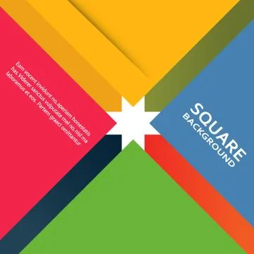 Large colored boxes with blank space for text Illustrazione stock