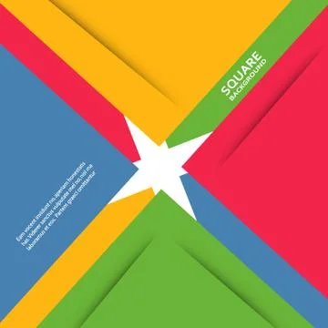 Large colored boxes with blank space for text Stock Illustration