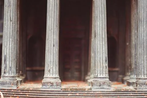 Large columns from the palace Stock Photos