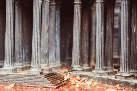 Large columns from the palace Stock Photos