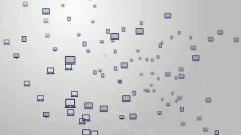 Large computer and ipad Network Video stock 19669308