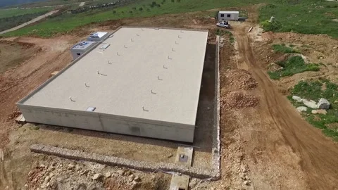 Large concrete tank Stock Footage 152465495
