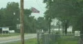 Large Confederate Battle Flag Long Shot HD Footage