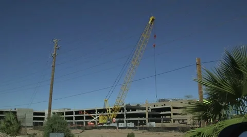 Large construction crane Stock Footage 47664235