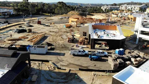 Large Construction Site Fly over 库存影片 86703435