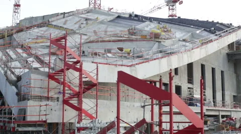 Large construction site Stock Footage 52457449