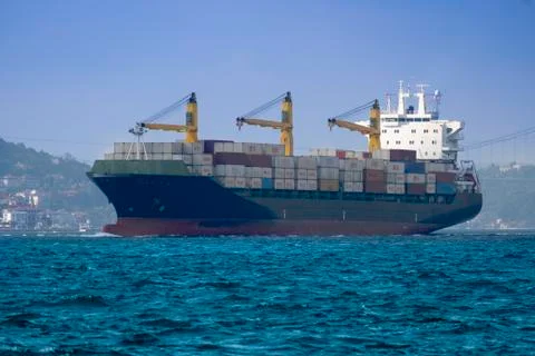 Large Container Ship Stock Photos