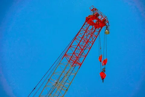 Large crane framework Stock Photos