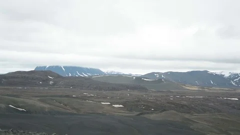Large crater from a distance Video stock 71243679
