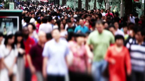 Large crowd anonymous  Vidéo 1068304