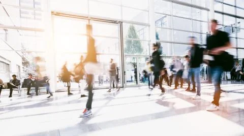 Large crowd of anonymous people Foto stock
