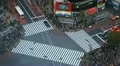 Large Crowd Commute Tourist Attraction People Tokyo Crowded Street Urban Traffic HD Footage