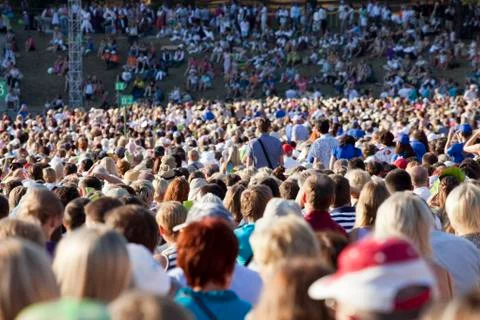 Large crowd of people Foto stock