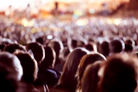 Large crowd of people Foto stock