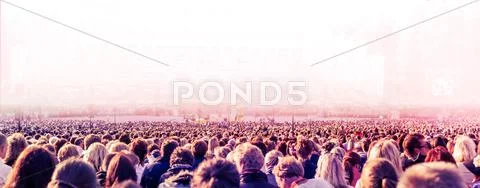 Large crowd of people Stock Photos