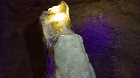 Large crystal of salt Stock Footage 166573576