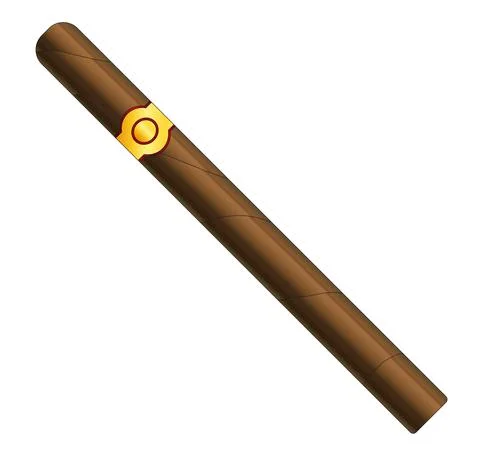Large Cuban Style Cigar Stock Illustration