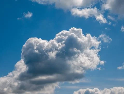 Large Cumulus Cloud in Blue Sky 写真素材