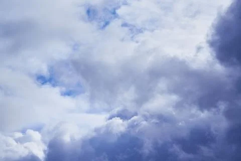 Large cumulus clouds in the sky close-up Stock Photos