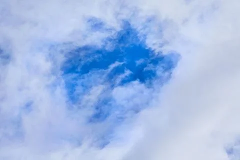 Large cumulus clouds in the sky close up Stock Photos