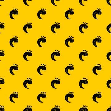 Large curling wave pattern vector 스톡 일러스트