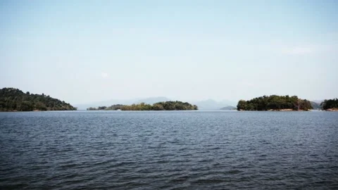 Large Dam in Thailand Stock Footage 140775248