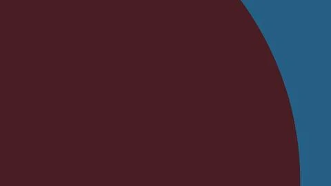 A large dark maroon curved shape occupies the left side with a blue arc on th Stock Illustration