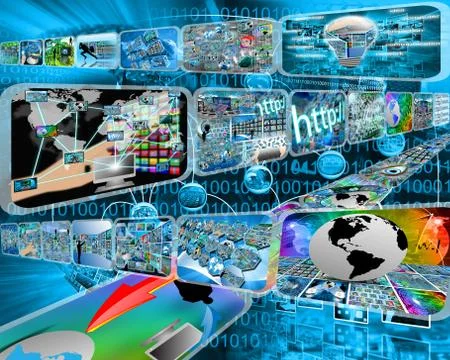 Large data stream イラスト素材