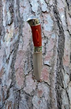Large decorative knife Stock Photos