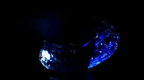 Large diamond revolves Stock Footage 10715038